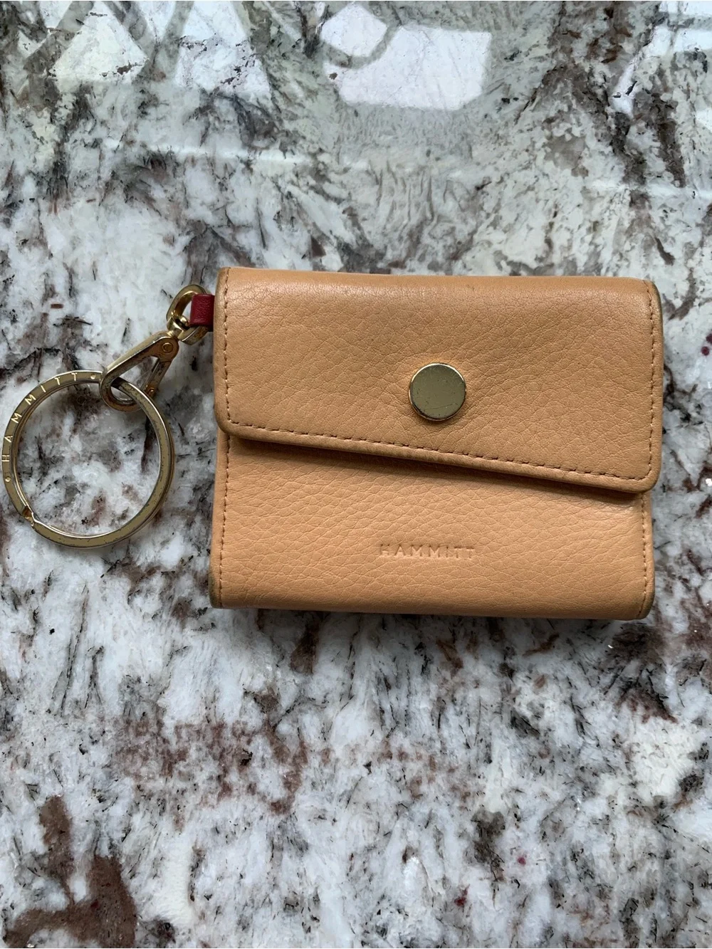 HAMMITT wallet card holder keychain AMAZING LEATHER MSRP $145